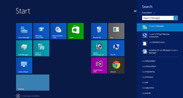 Open Hyper-V Manager